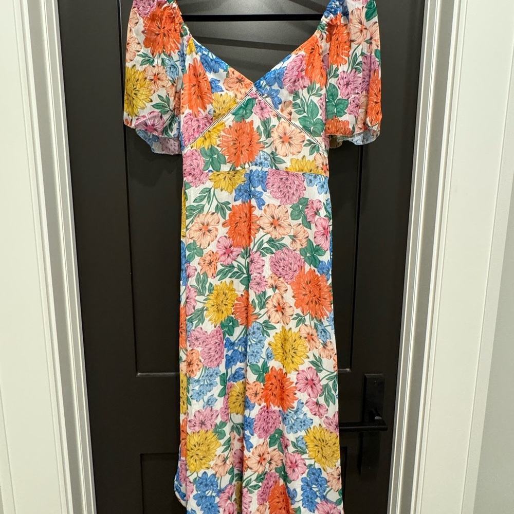 Adelyn Rae Floral Midi Dress